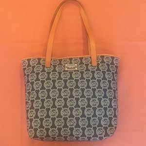 Michael Kors black canvas bucket bag,. Almost new.